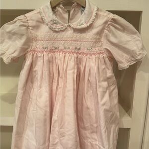 Pink Smocked Baby Dress